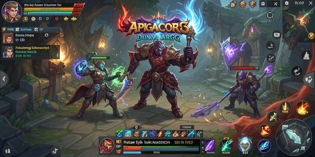 Gameplay seru dalam APIGACOR88 dengan pertarungan dan petualangan epik.