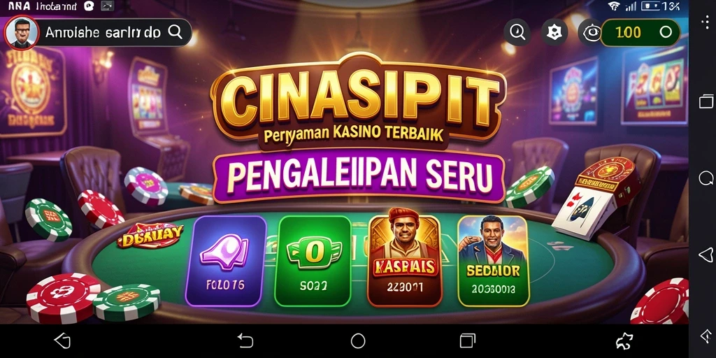 Screenshot menunjukkan momen seru dalam permainan Kasino CINASIPIT.