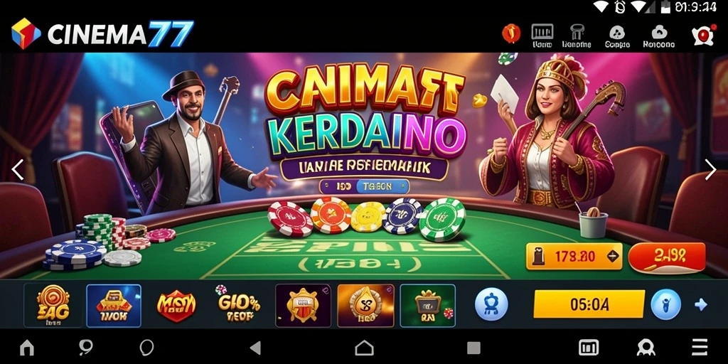 Tampilan menarik dari gameplay Kasino CINEMA77 yang mendebarkan.