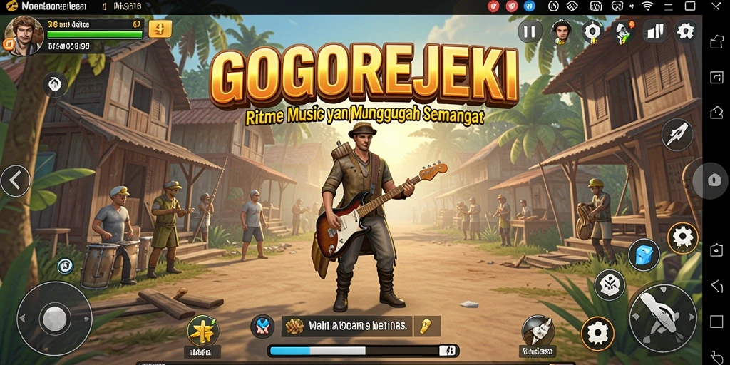 Tampilkan gameplay seru dan interaktif GOGOREJEKI dengan berbagai lagu.