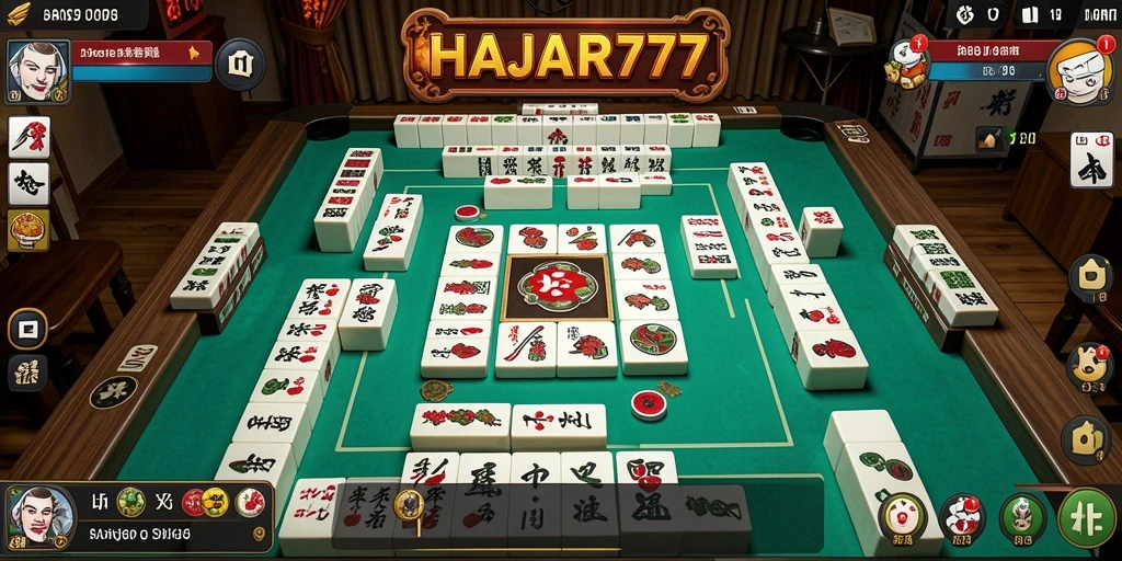 Screenshot gameplay <strong>HAJAR777</strong> menampilkan momen seru saat mencocokkan ubin Mahjong.