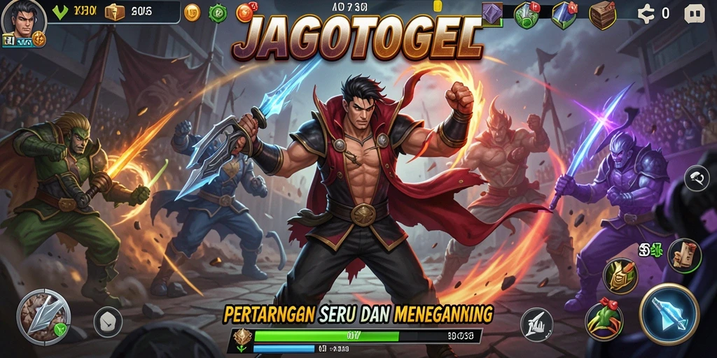 Gameplay seru dalam pertarungan JAGOTOGEL yang menegangkan.