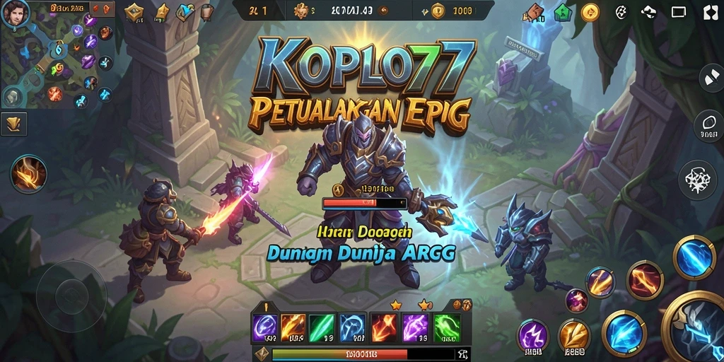 Tampilan gameplay KOPLO77 yang penuh aksi dan petualangan.