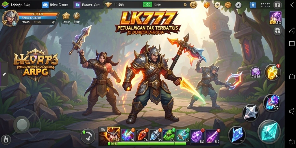 Tampilan gameplay menawan dari LK777 dalam petualangan ARPG.