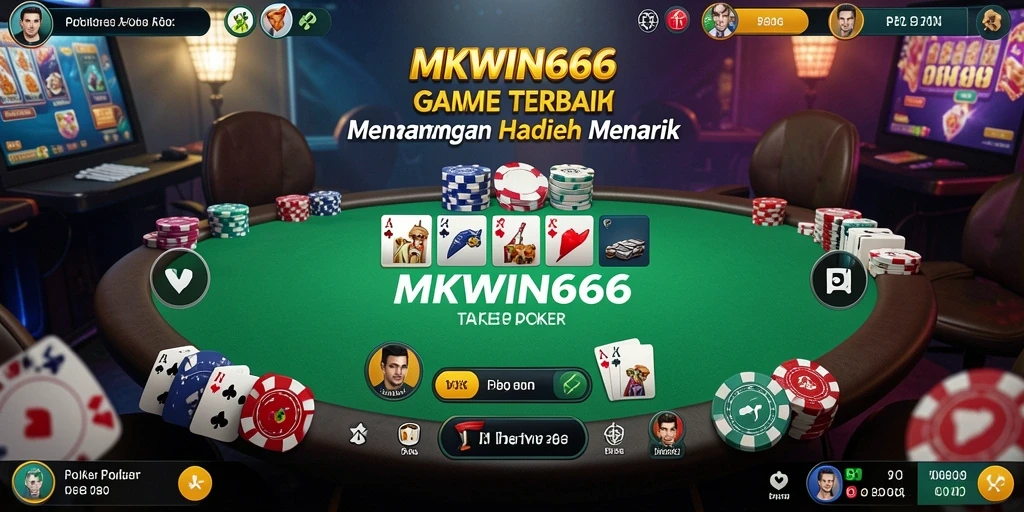 Tampilan gameplay seru di MKWIN666 dengan pemain bersaing.
