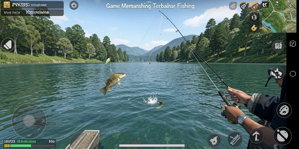 Tangkapan ikan yang hebat dalam gameplay PK95.