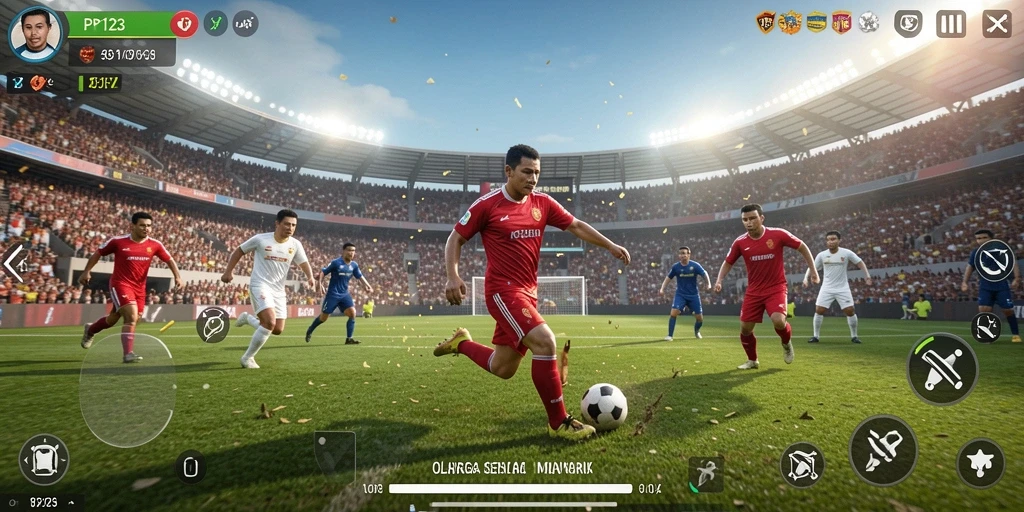 Tampilan utama gameplay PP123 yang penuh aksi dan seru.