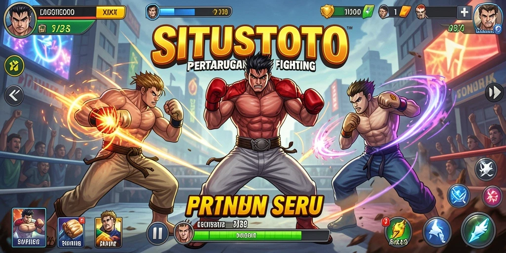 Screenshot gameplay SITUSTOTO menampilkan aksi pertarungan yang mendebarkan.