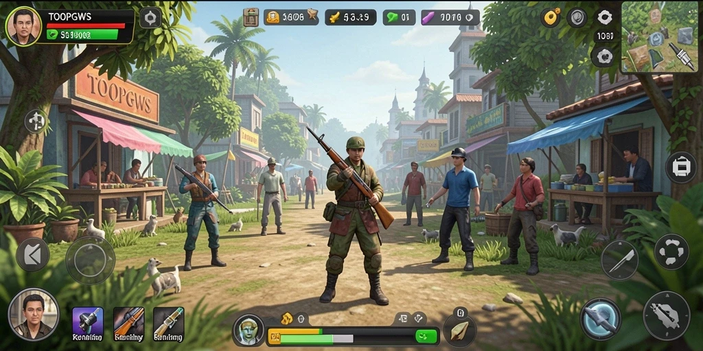 Gameplay TOOPGWS menampilkan interaksi mendalam dalam simulasi kehidupan.
